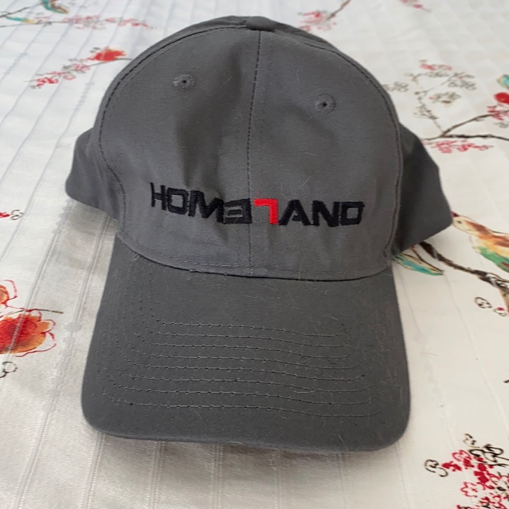 Homeland Baseball Hat, grey with velcro closure